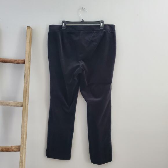 Talbots Woman Straight Classic Side Zip Velvet Pants Size 14W - Picture 2 of 10